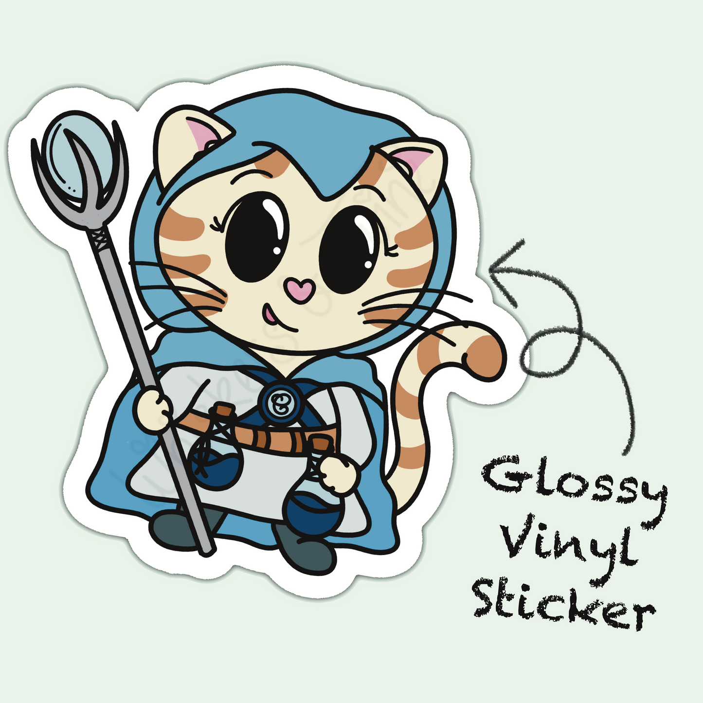 Adventure Twine – Cleric Class – Lady – Die Cut Sticker