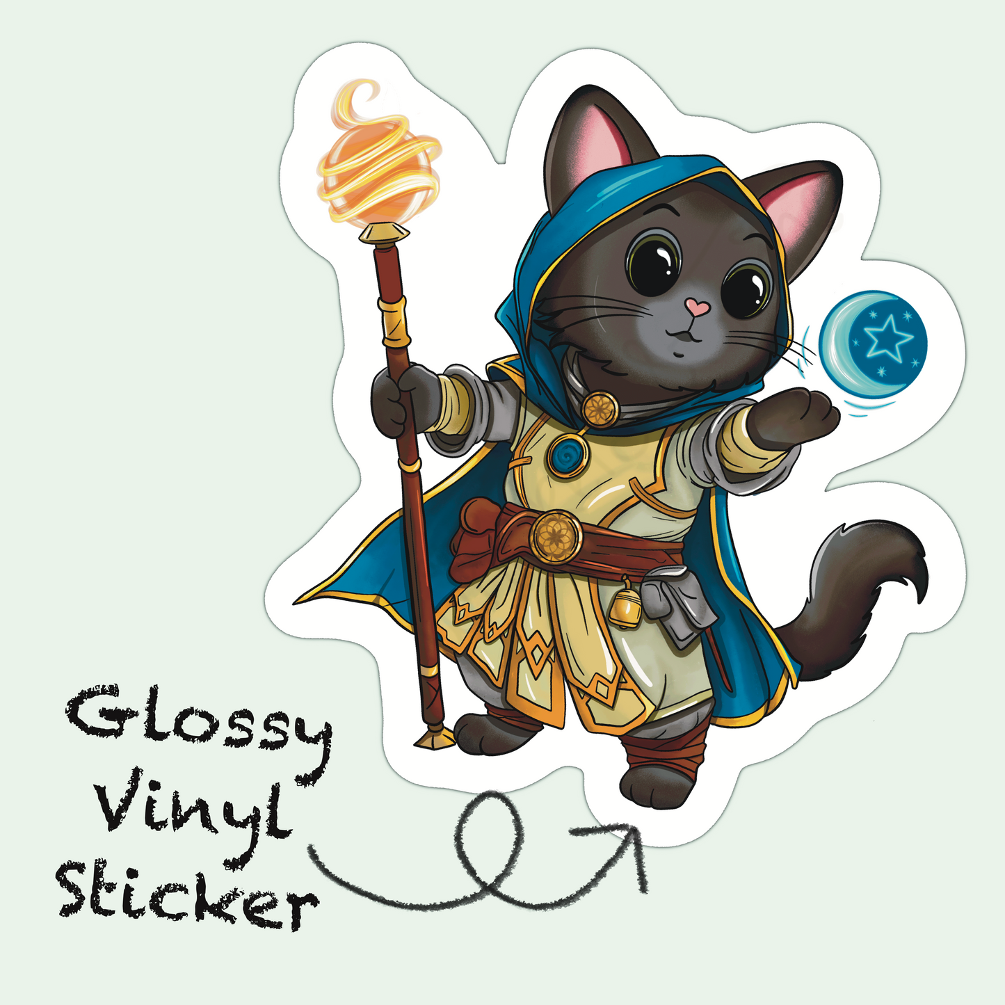 Adventure Twine – Sorcerer Class – Rodney – Die Cut Sticker
