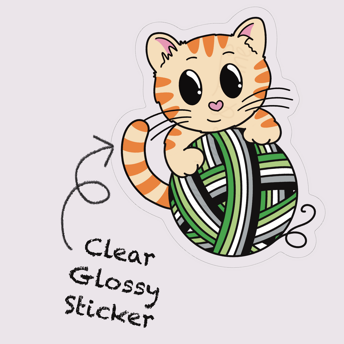 Whiskers Pride – Magic – Clear Glossy Sticker