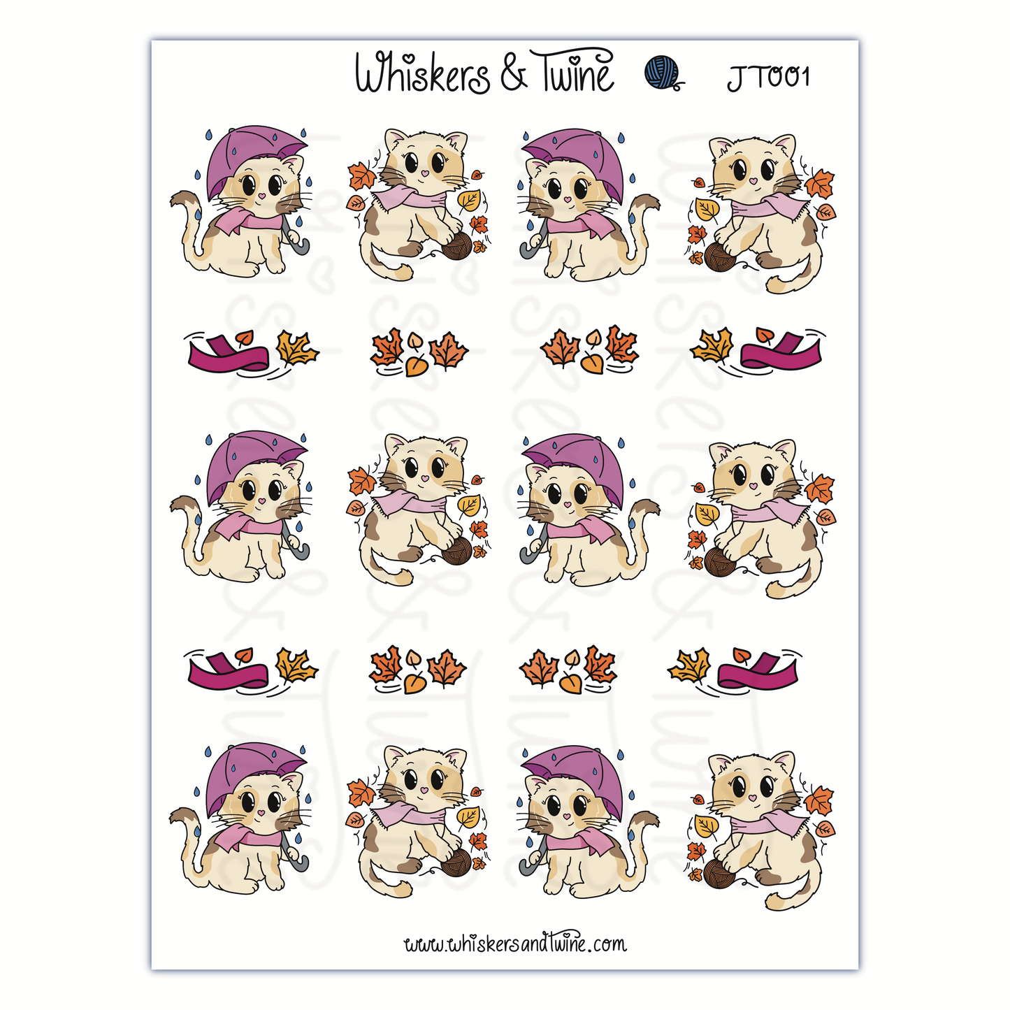 Autumn with Juliet – Sticker Sheet