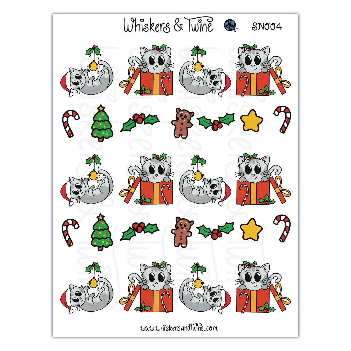 Christmas with Sampson - Sticker Sheet