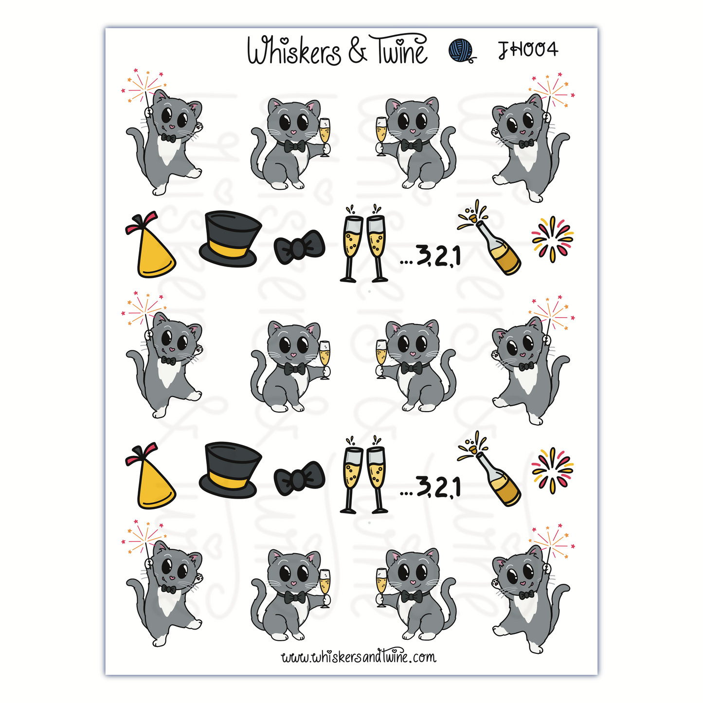 New Year's with John - Sticker Sheet