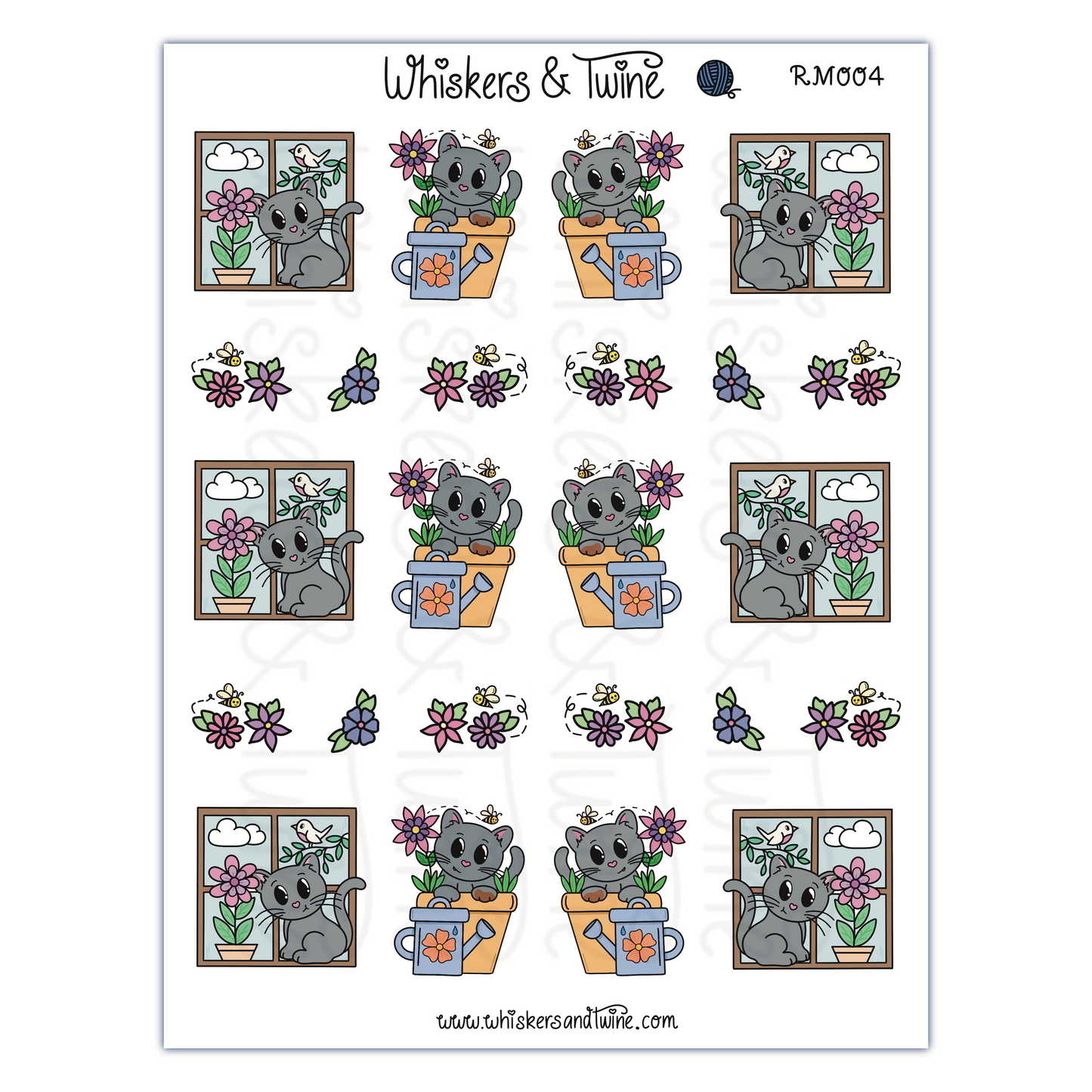 Springtime with Romeo – Sticker Sheet