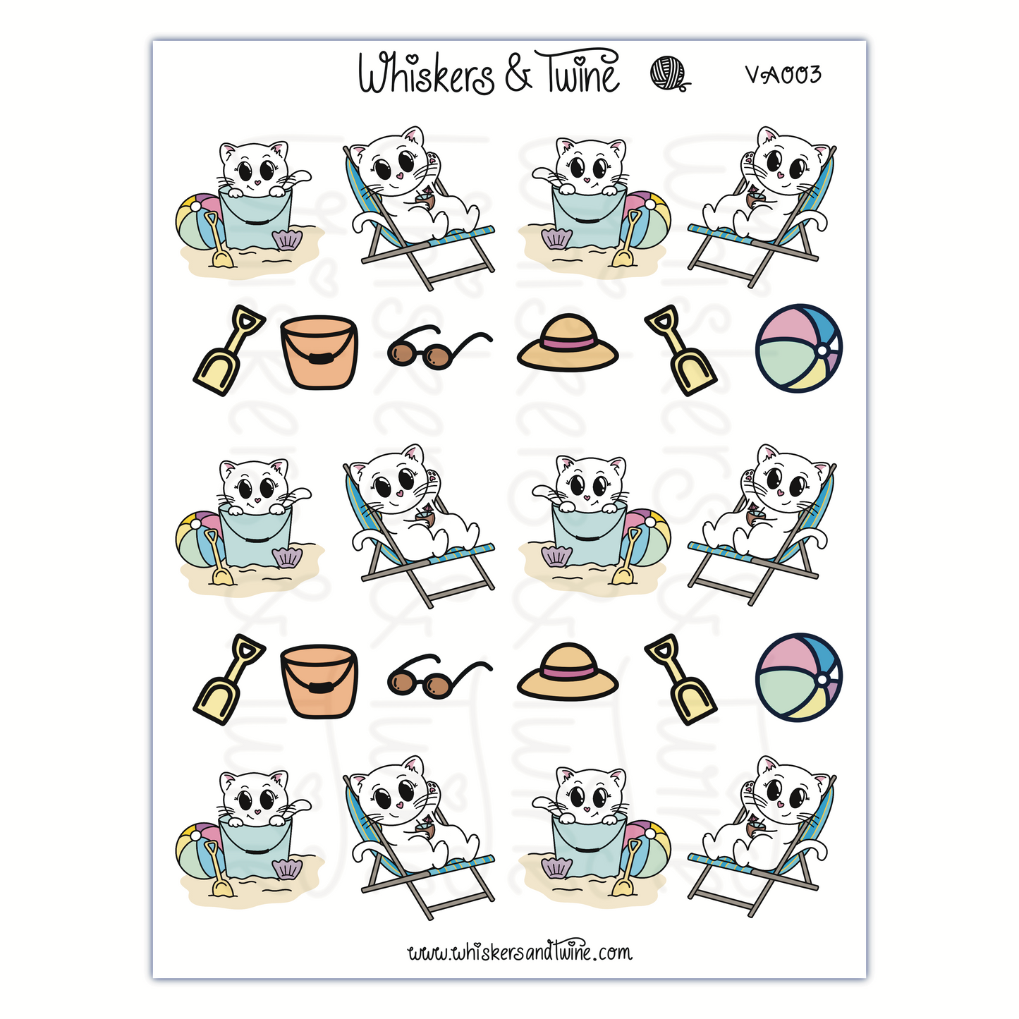 Summer with Viola – Sticker Sheet
