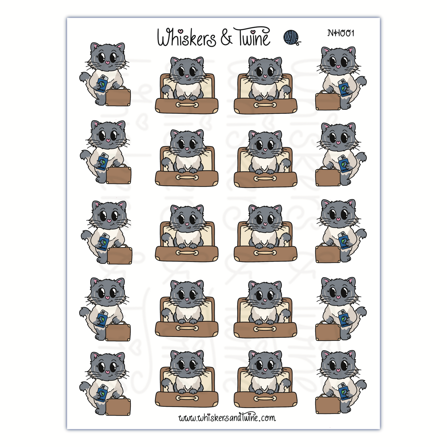 Travel with Nylah – Sticker Sheet