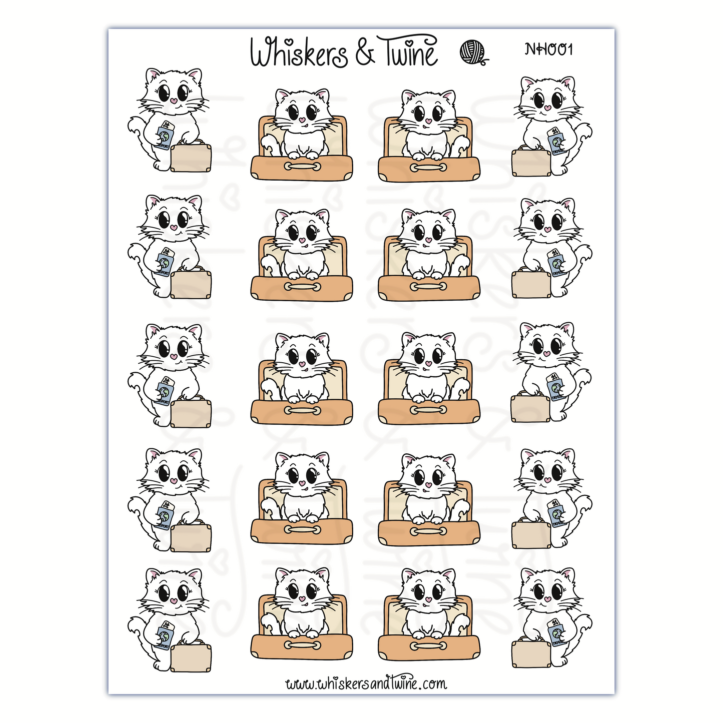 Travel with Nylah – Sticker Sheet