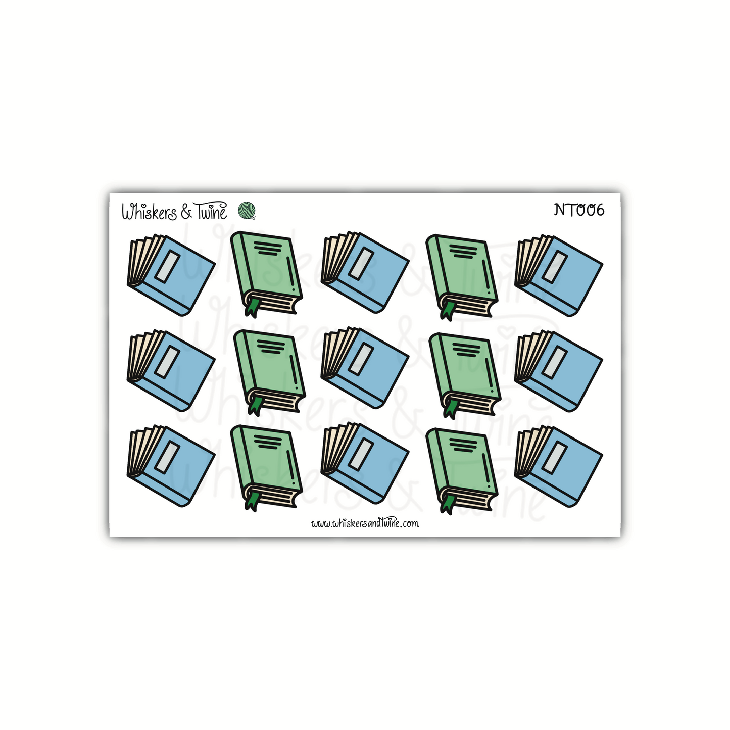 School Books - Mini Sticker Sheet