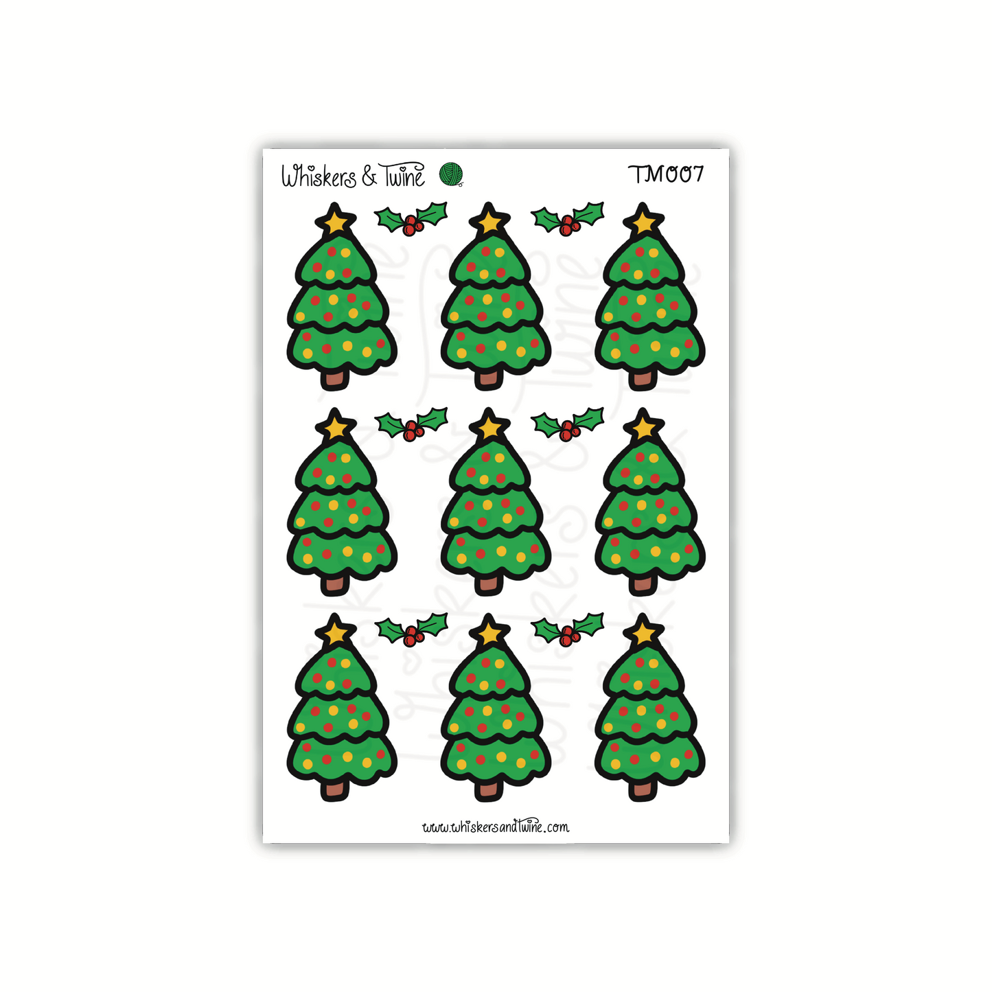 Christmas Trees - Mini Sticker Sheet