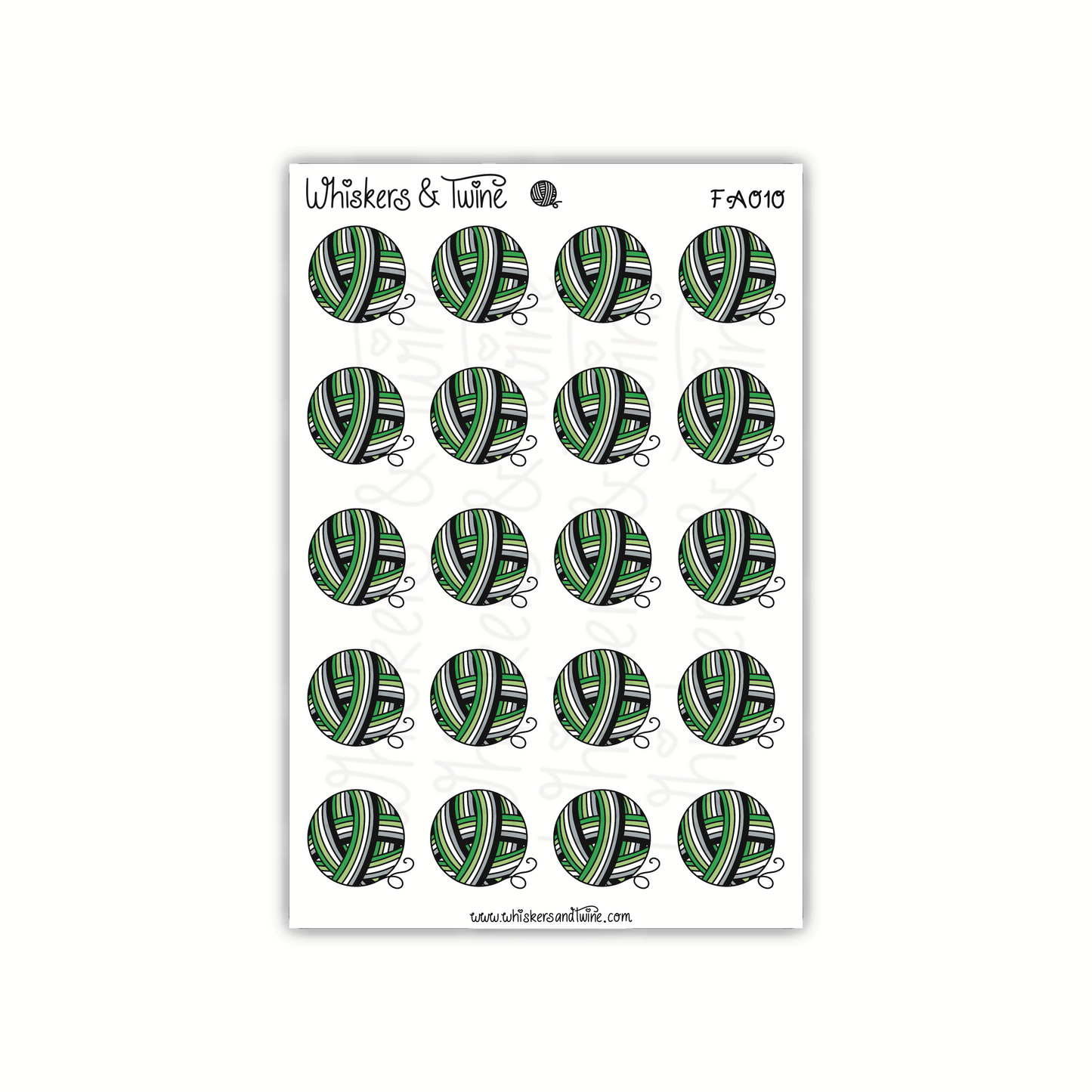 Pride Flag - Aromantic - Mini Sticker Sheet