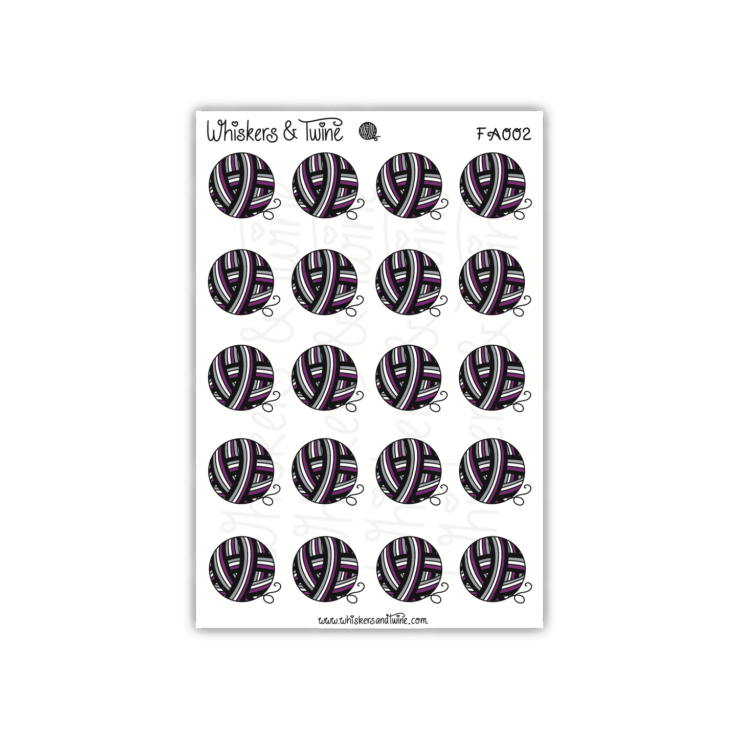 Pride Flag - Asexual - Mini Sticker Sheet