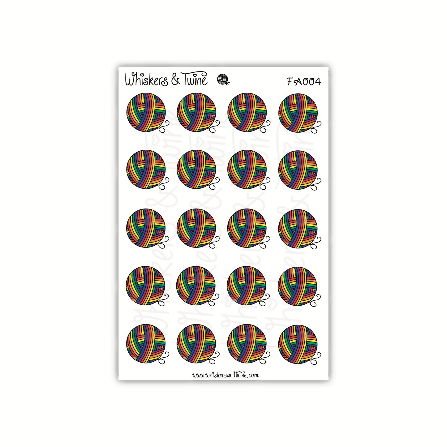 Pride Flag - Rainbow - Mini Sticker Sheet