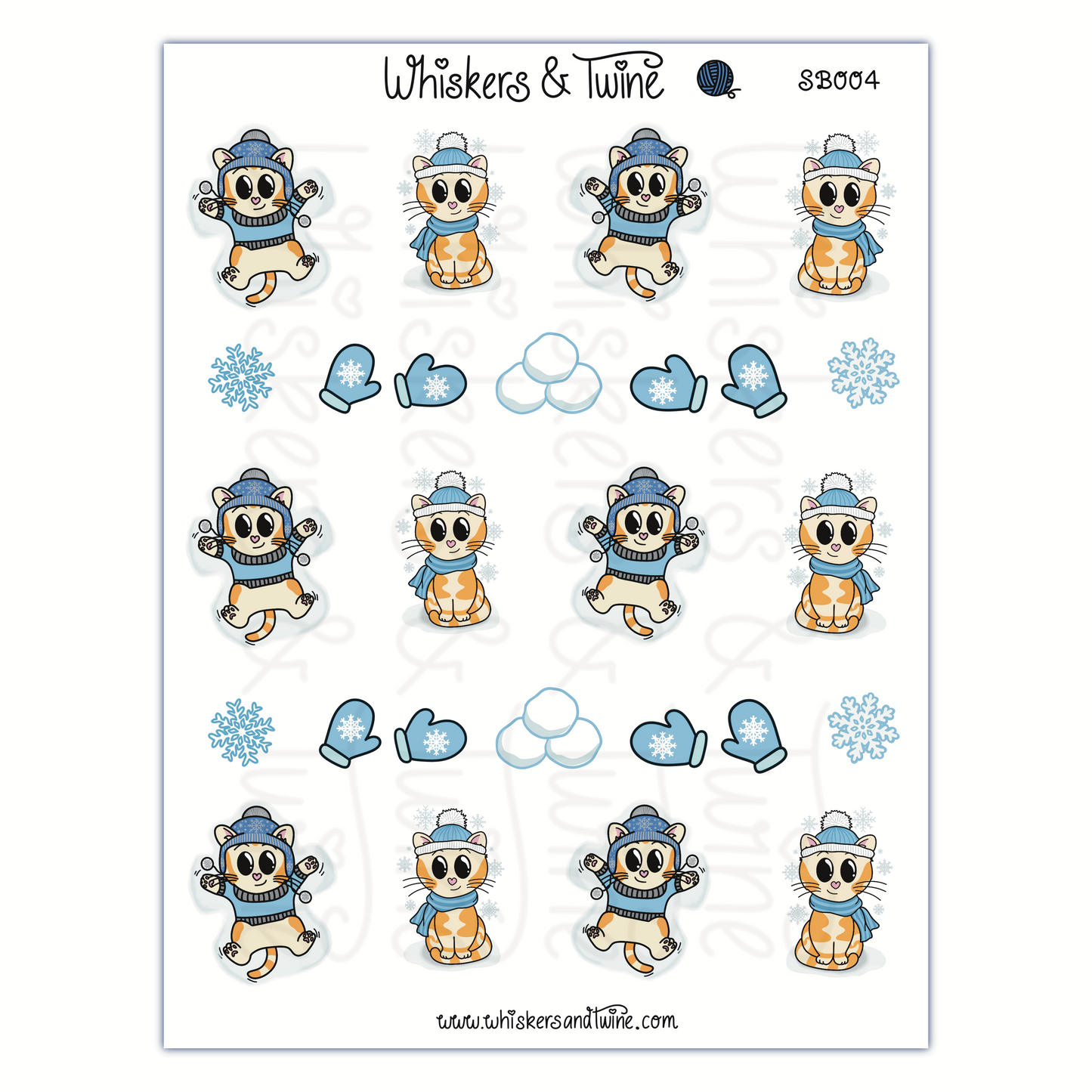 Winter with Sebastian – Sticker Sheet
