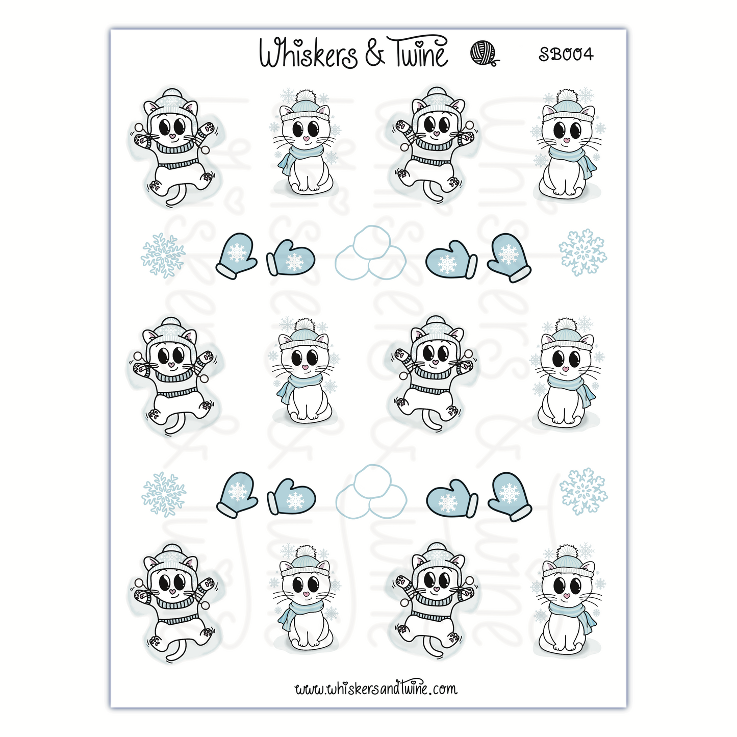 Winter with Sebastian – Sticker Sheet