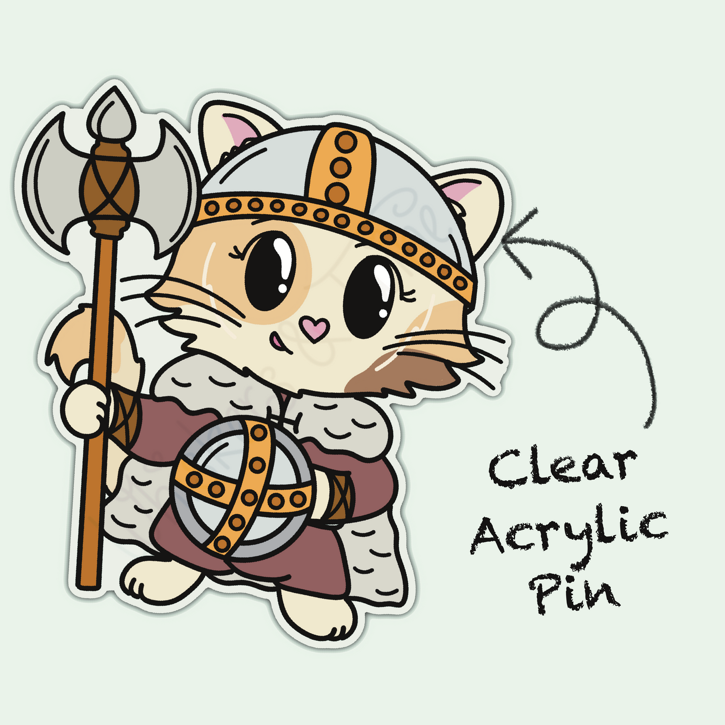 Adventure Twine – Barbarian Class - Juliet – Acrylic Pin