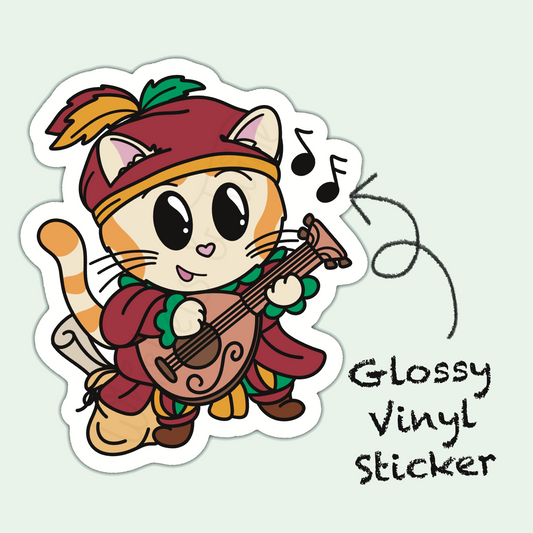 Adventure Twine – Bard Class – Sebastian – Die Cut Sticker