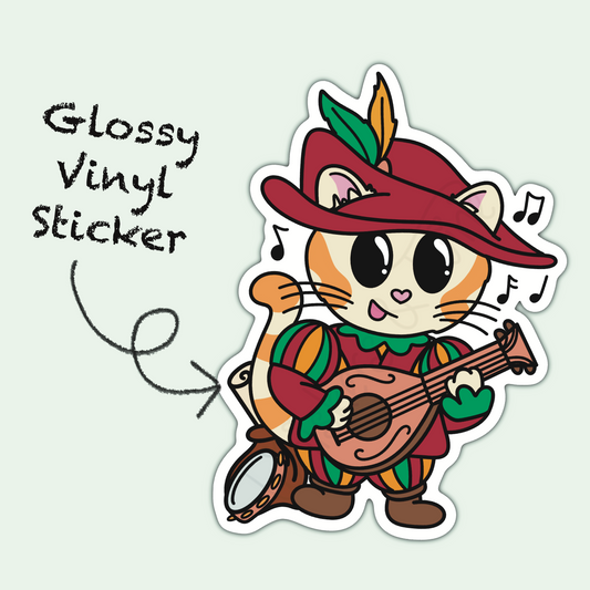 Adventure Twine – Bard Class - Sebastian – Die Cut Sticker