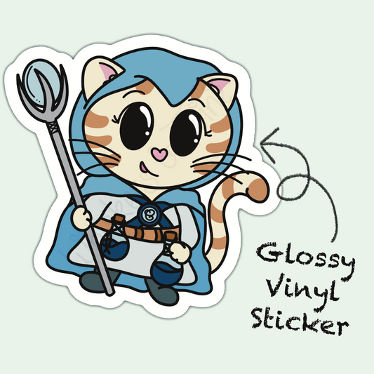 Adventure Twine – Cleric Class – Lady – Die Cut Sticker