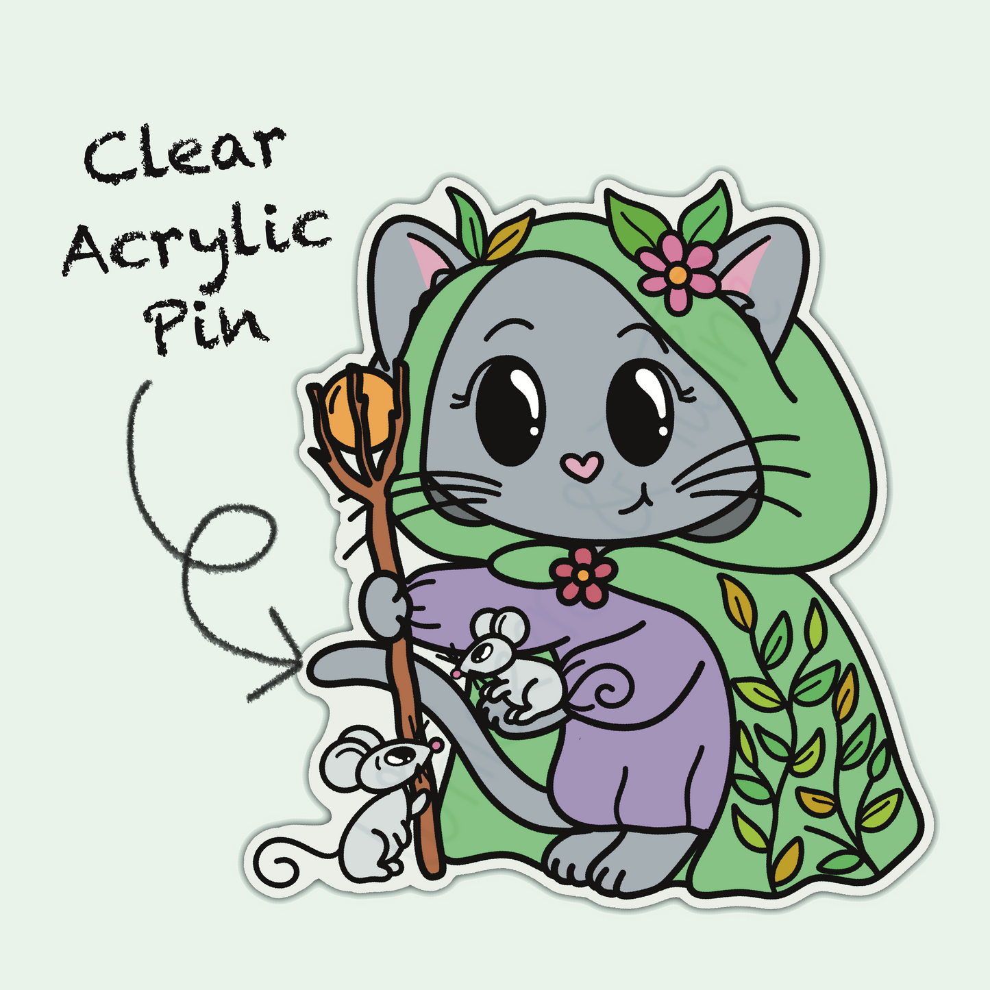 Adventure Twine – Druid Class - Nox – Acrylic Pin
