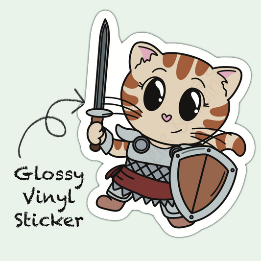 Adventure Twine – Fighter Class – Viola – Die Cut Sticker