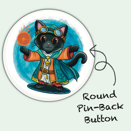 Adventure Twine – Artificer Class – Severus – Round Pin-Back Button