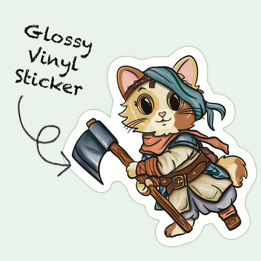 Adventure Twine – Barbarian Class – Juliet – Die Cut Sticker