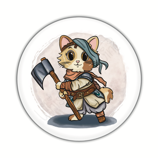 Adventure Twine – Barbarian Class – Juliet – Round Pin-Back Button
