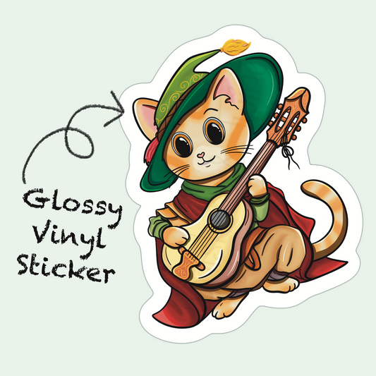 Adventure Twine – Bard Class – Sebastian – Die Cut Sticker