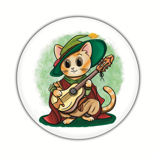 Adventure Twine – Bard Class – Sebastian – Round Pin-Back Button