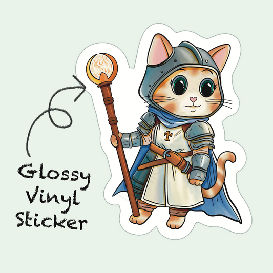 Adventure Twine – Cleric Class – Lady – Die Cut Sticker