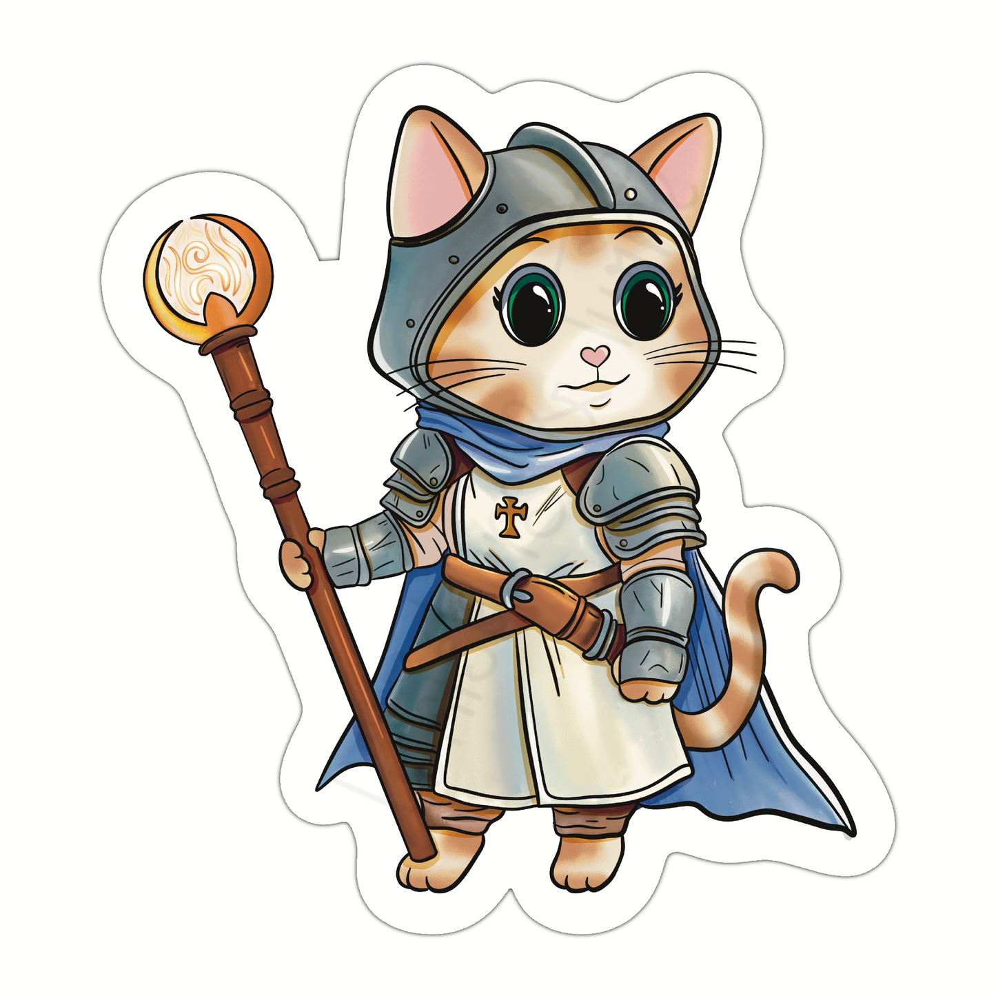 Adventure Twine – Cleric Class – Lady – Die Cut Sticker