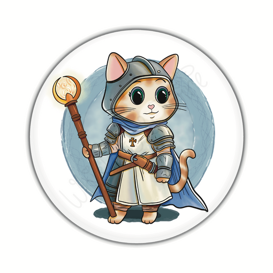 Adventure Twine – Cleric Class – Lady – Round Pin-Back Button