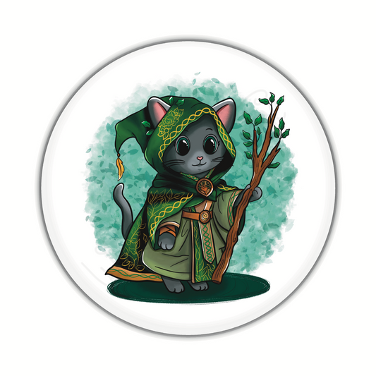 Adventure Twine – Druid Class – Nox – Round Pin-Back Button