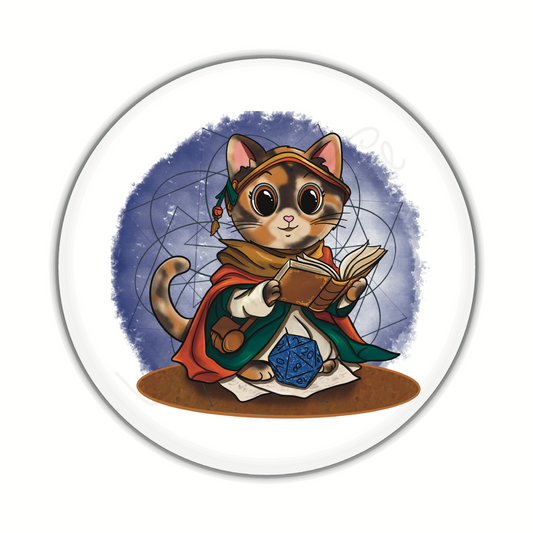 Adventure Twine – Dungeon Master – Buffy – Round Pin-Back Button