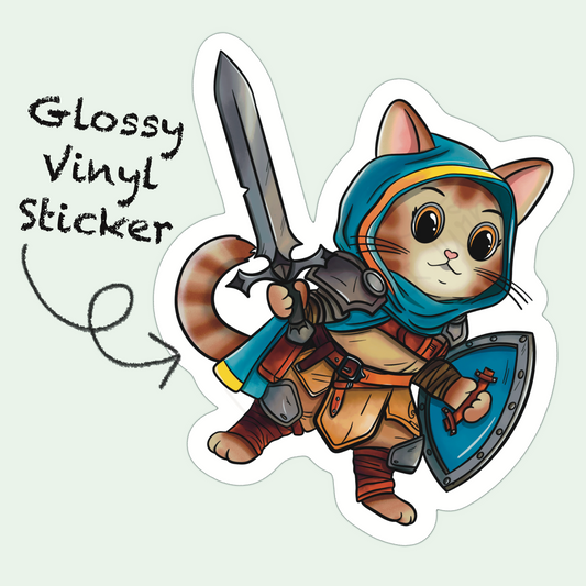 Adventure Twine – Fighter Class – Viola – Die Cut Sticker