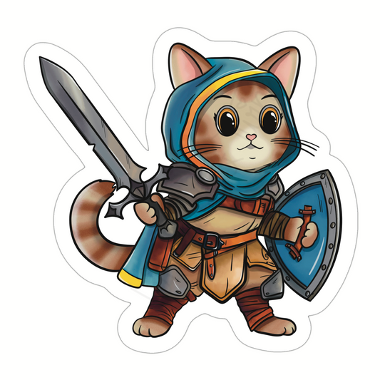 Adventure Twine – Fighter Class – Viola – Die Cut Sticker