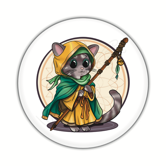 Adventure Twine – Monk Class – Sampson – Round Pin-Back Button