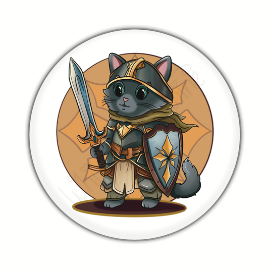 Adventure Twine – Paladin Class – Justice – Round Pin-Back Button