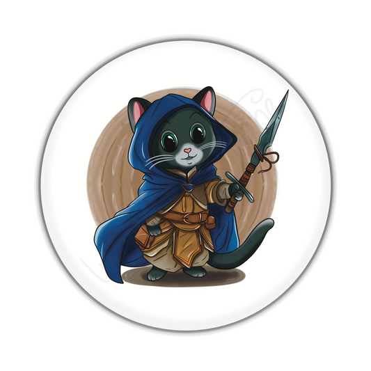 Adventure Twine – Rogue Class – Romeo – Round Pin-Back Button