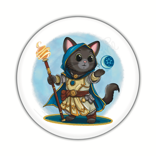 Adventure Twine – Sorcerer Class – Rodney – Round Pin-Back Button
