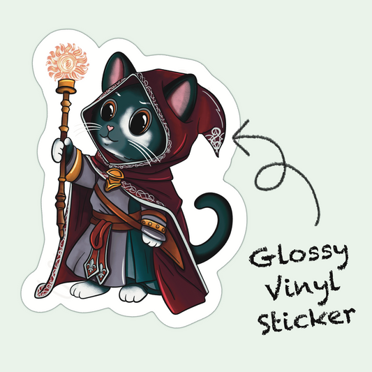 Adventure Twine – Warlock Class – John – Die Cut Sticker