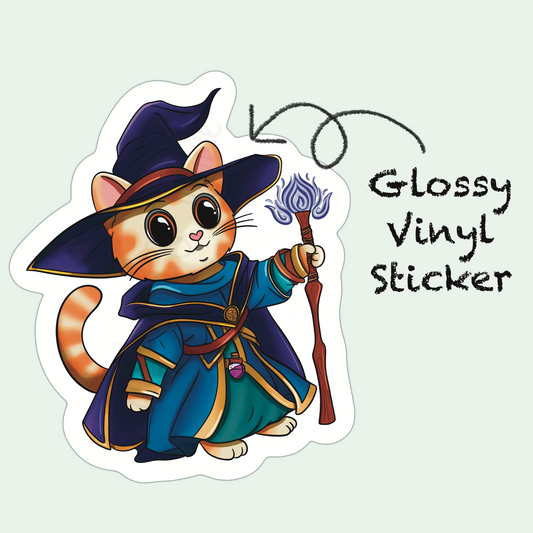Adventure Twine – Wizard Class - Magic – Die Cut Sticker