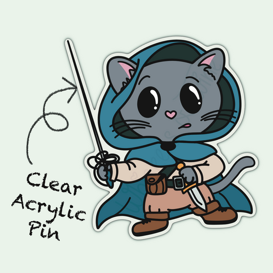 Adventure Twine – Rogue Class - Romeo – Acrylic Pin