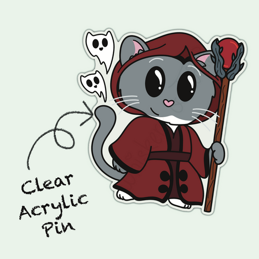 Adventure Twine – Warlock Class - John – Acrylic Pin