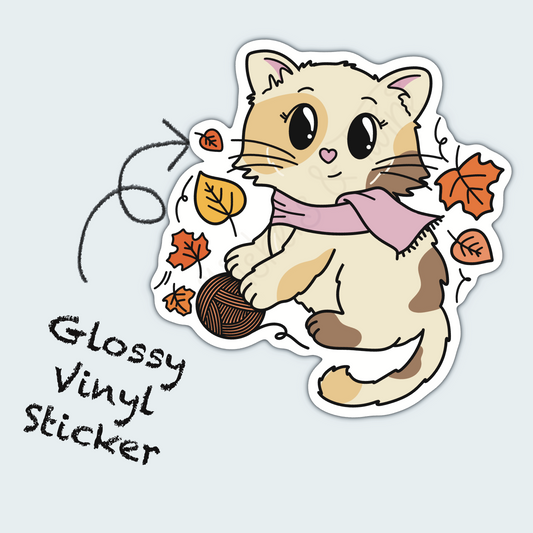 Autumn Leaves – Juliet – Die Cut Sticker (Deluxe)