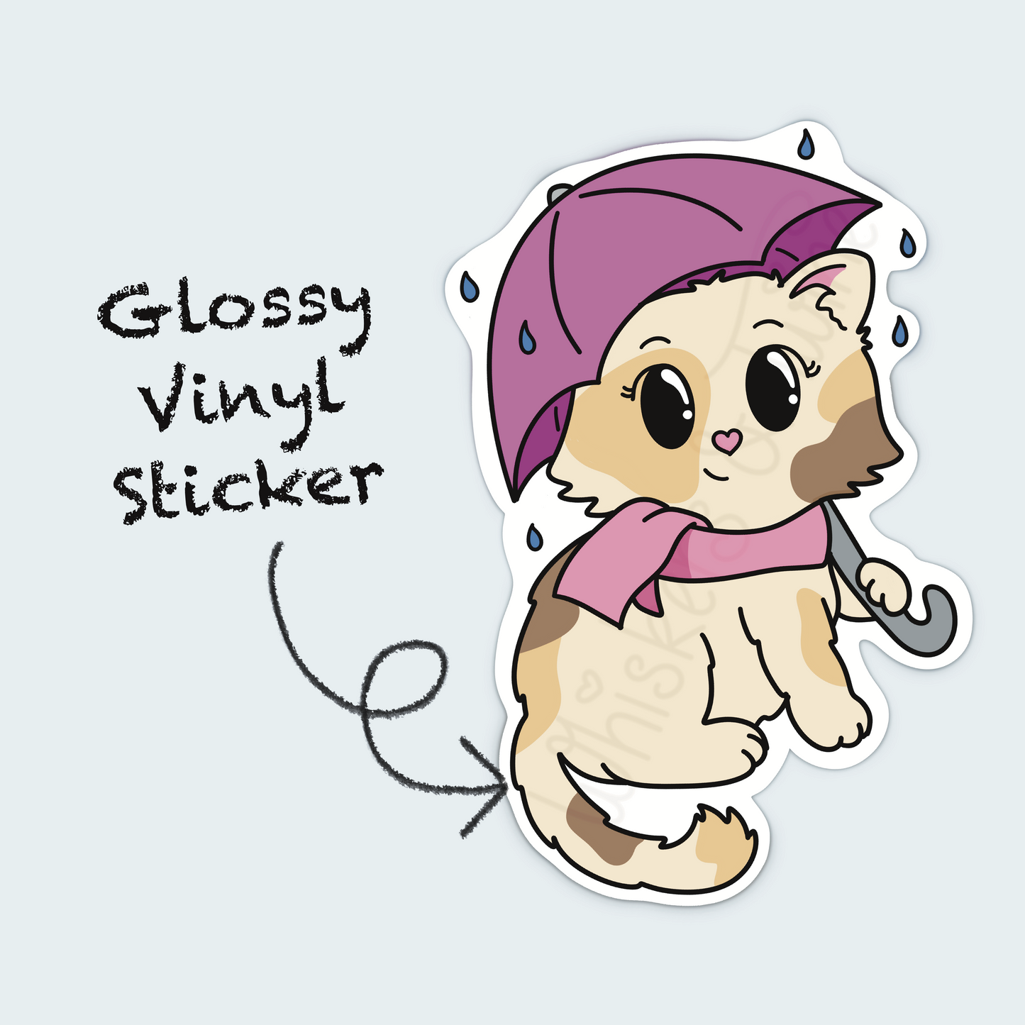 Autumn Umbrella – Juliet – Die Cut Sticker (Deluxe)