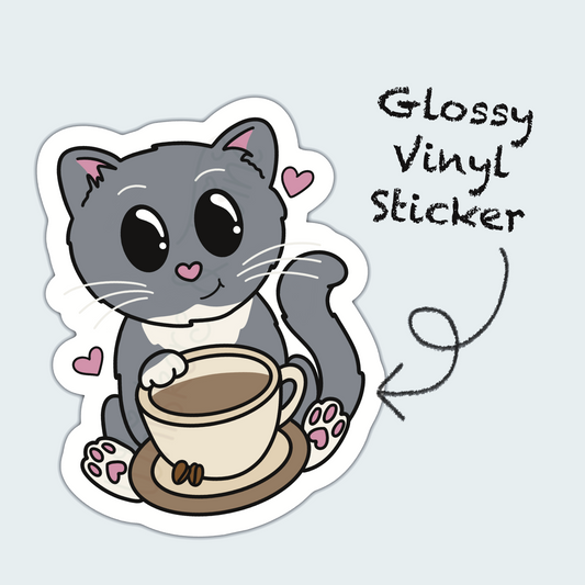 Coffee Break – John – Die Cut Sticker