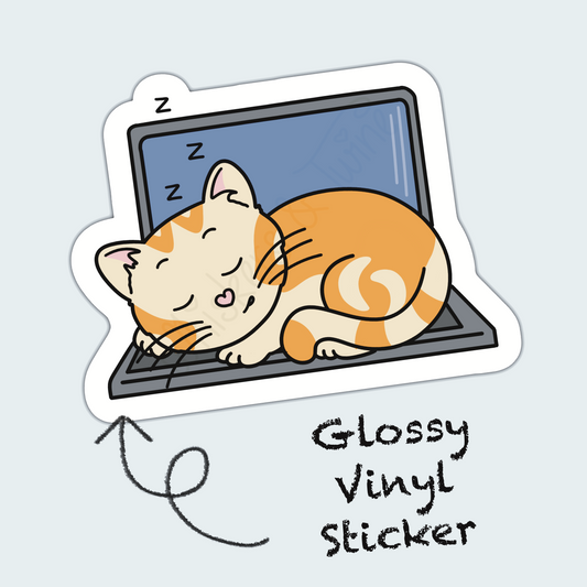 Computer Nap – Sebastian – Die Cut Sticker