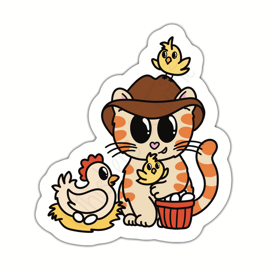 Collecting Eggs – Magic – Die Cut Sticker