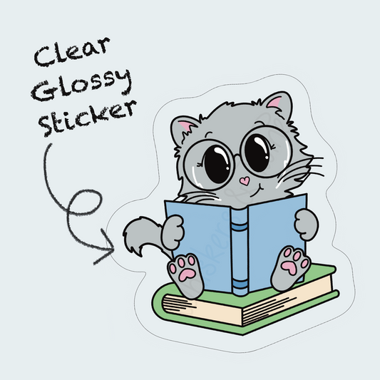 School Reading – Justice – Clear Glossy Sticker