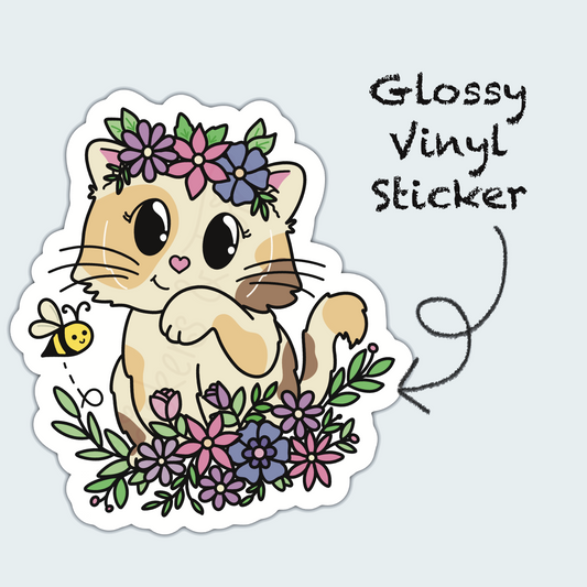 Flower Power – Juliet – Die Cut Sticker (Deluxe)